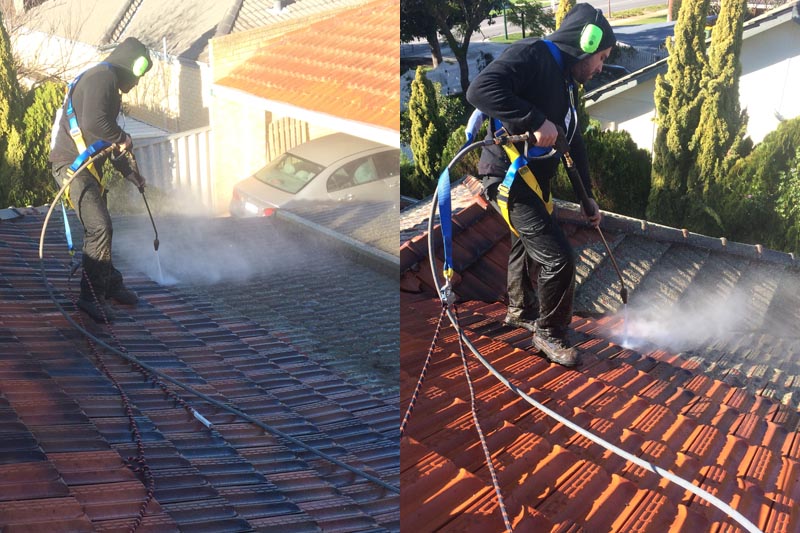 What are some effective roof cleaning methods?
